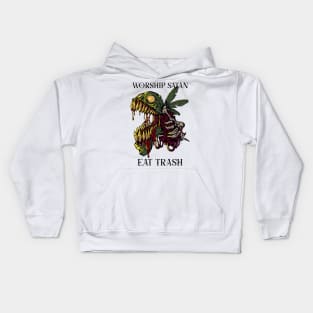 Infernal Devotion: Beelzebub's Reverence Through the Conquest of Trash Kids Hoodie